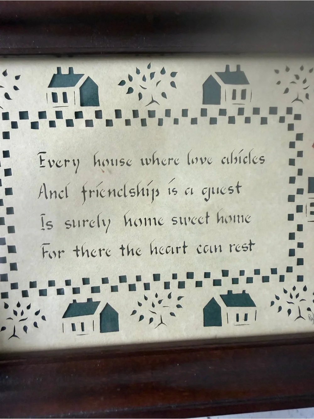 Vintage classic framed